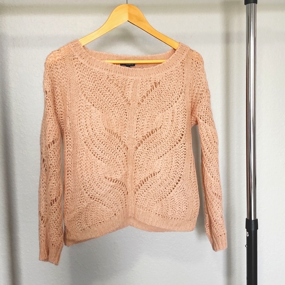 Dynamite dusty rose knit top